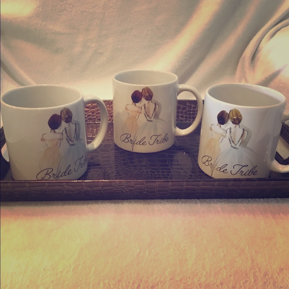 3 Large Bribe Tribe Mugs 💗Wedding 🔔